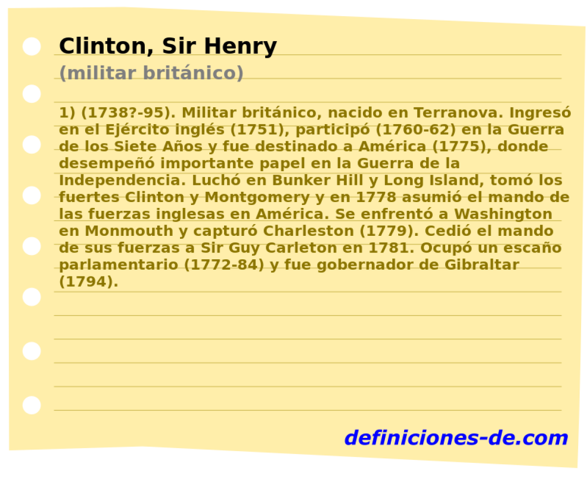 Clinton, Sir Henry (militar britnico)