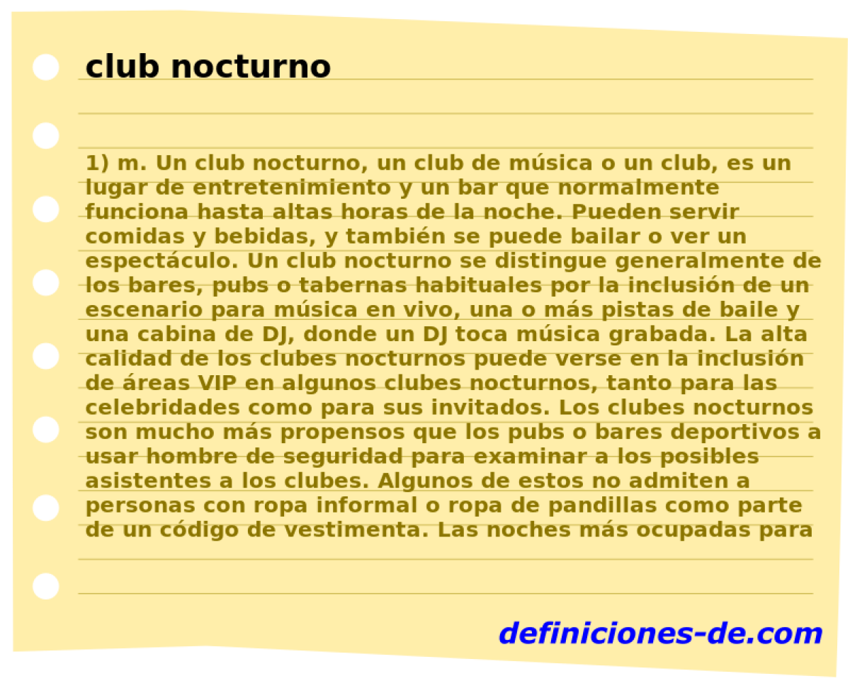 club nocturno 