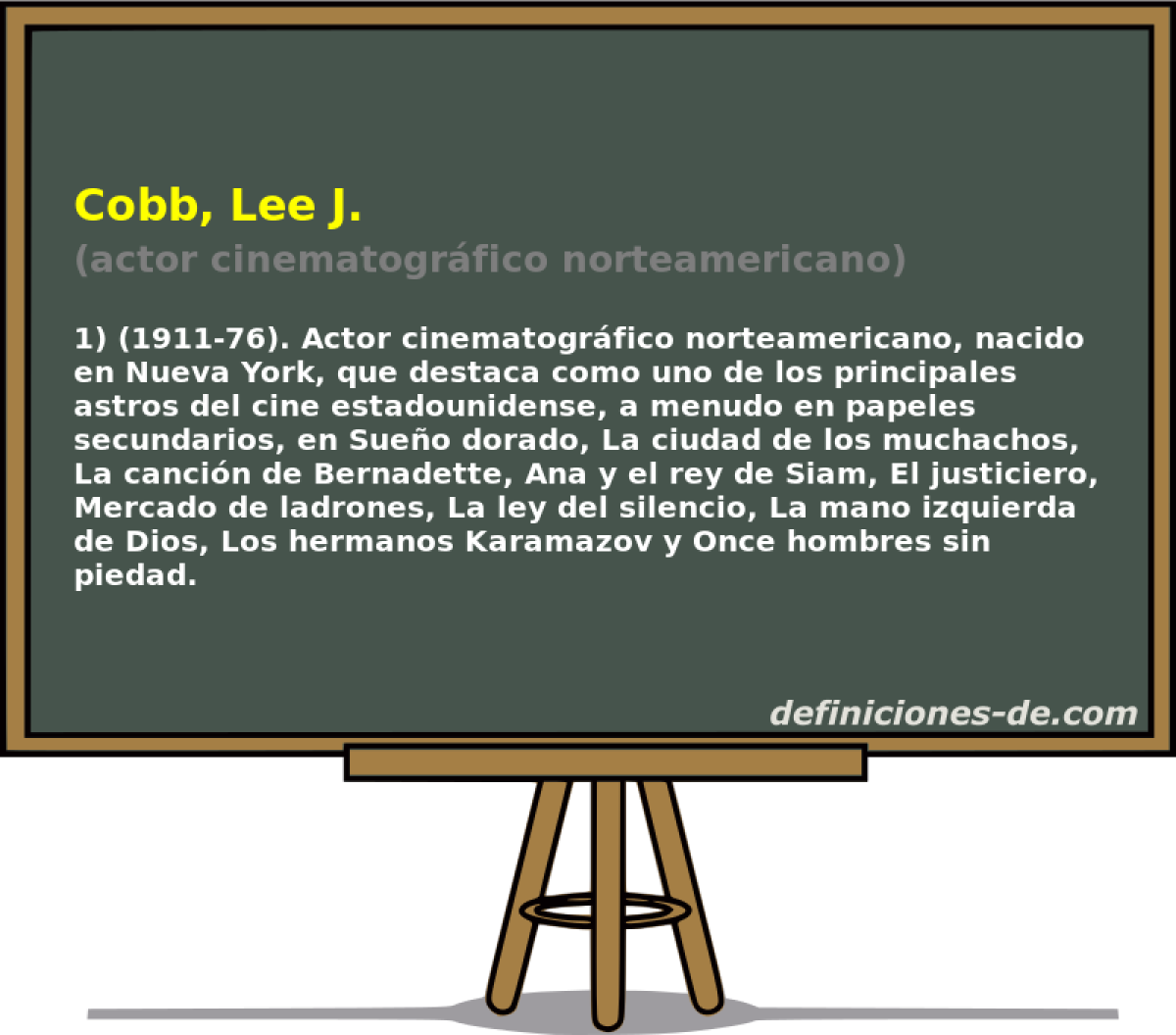 Cobb, Lee J. (actor cinematogrfico norteamericano)