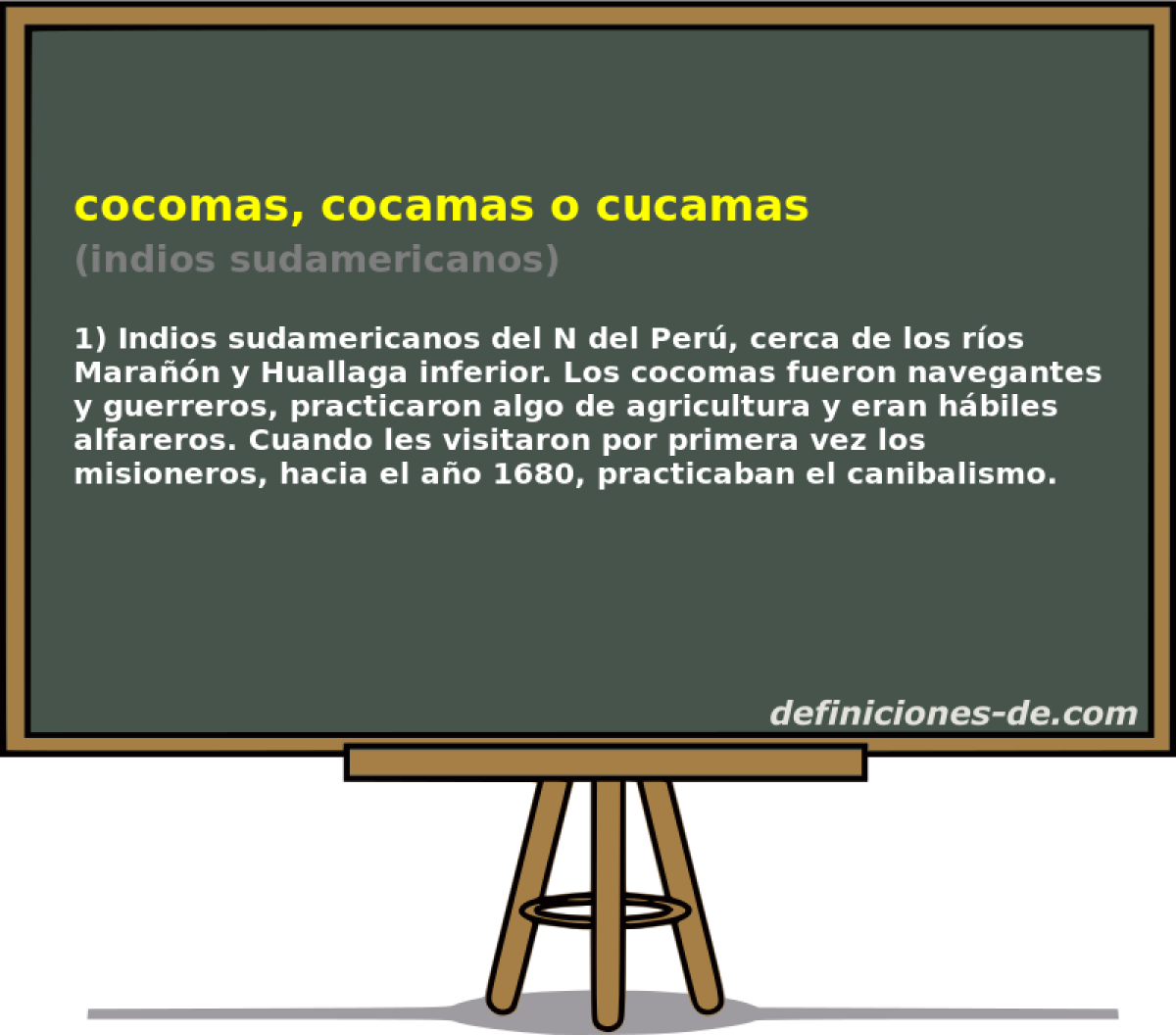 cocomas, cocamas o cucamas (indios sudamericanos)