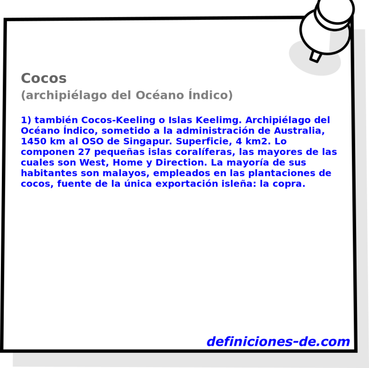 Cocos (archipilago del Ocano ndico)