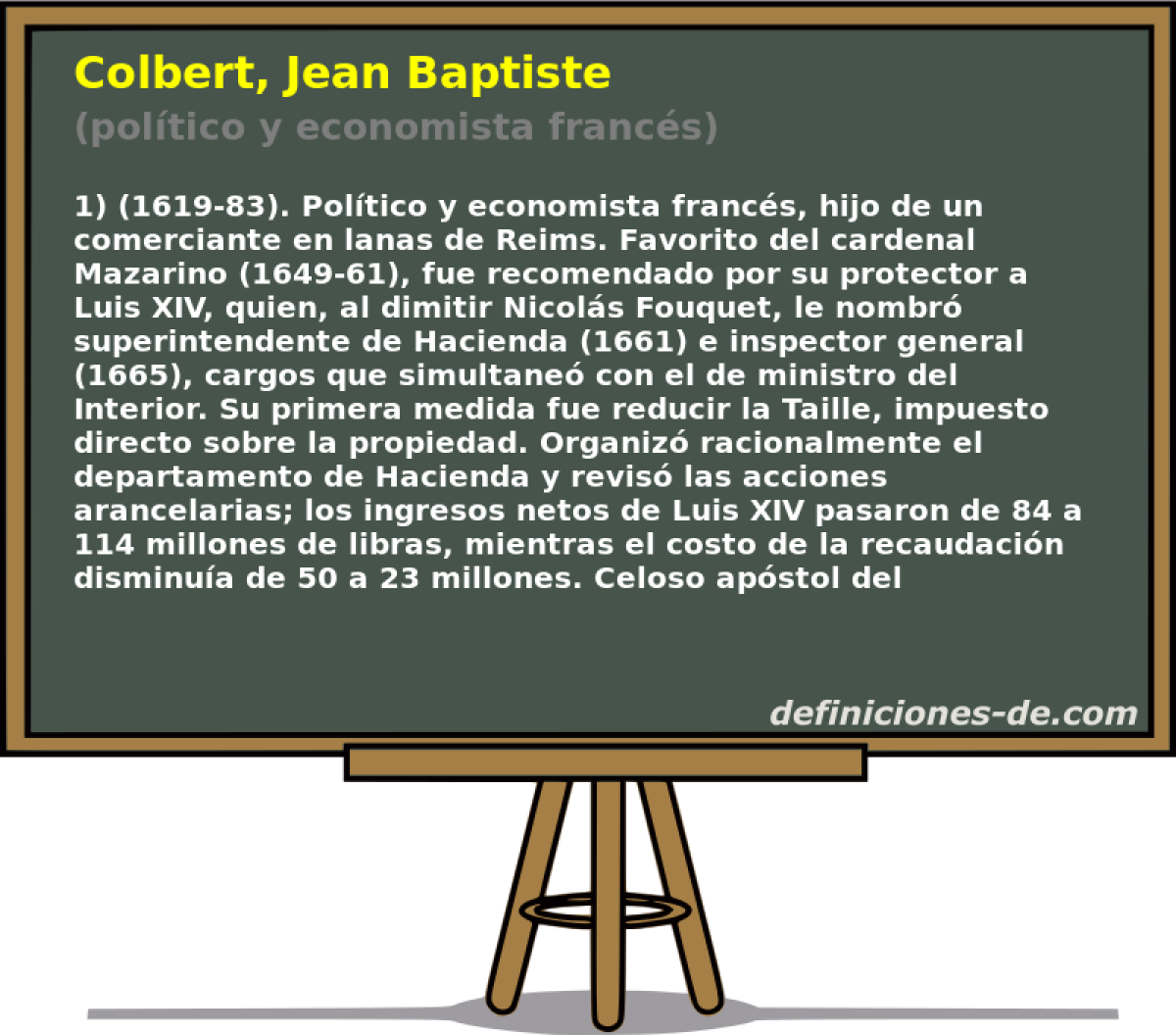 Colbert, Jean Baptiste (poltico y economista francs)