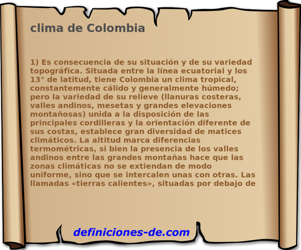 clima de Colombia 