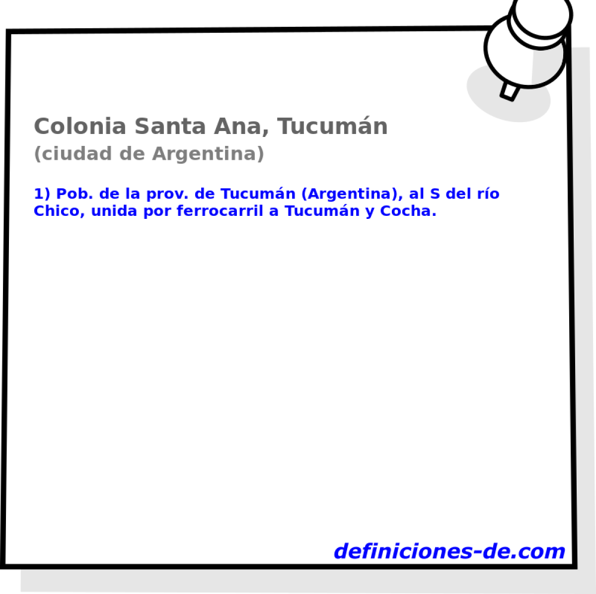 Colonia Santa Ana, Tucumn (ciudad de Argentina)
