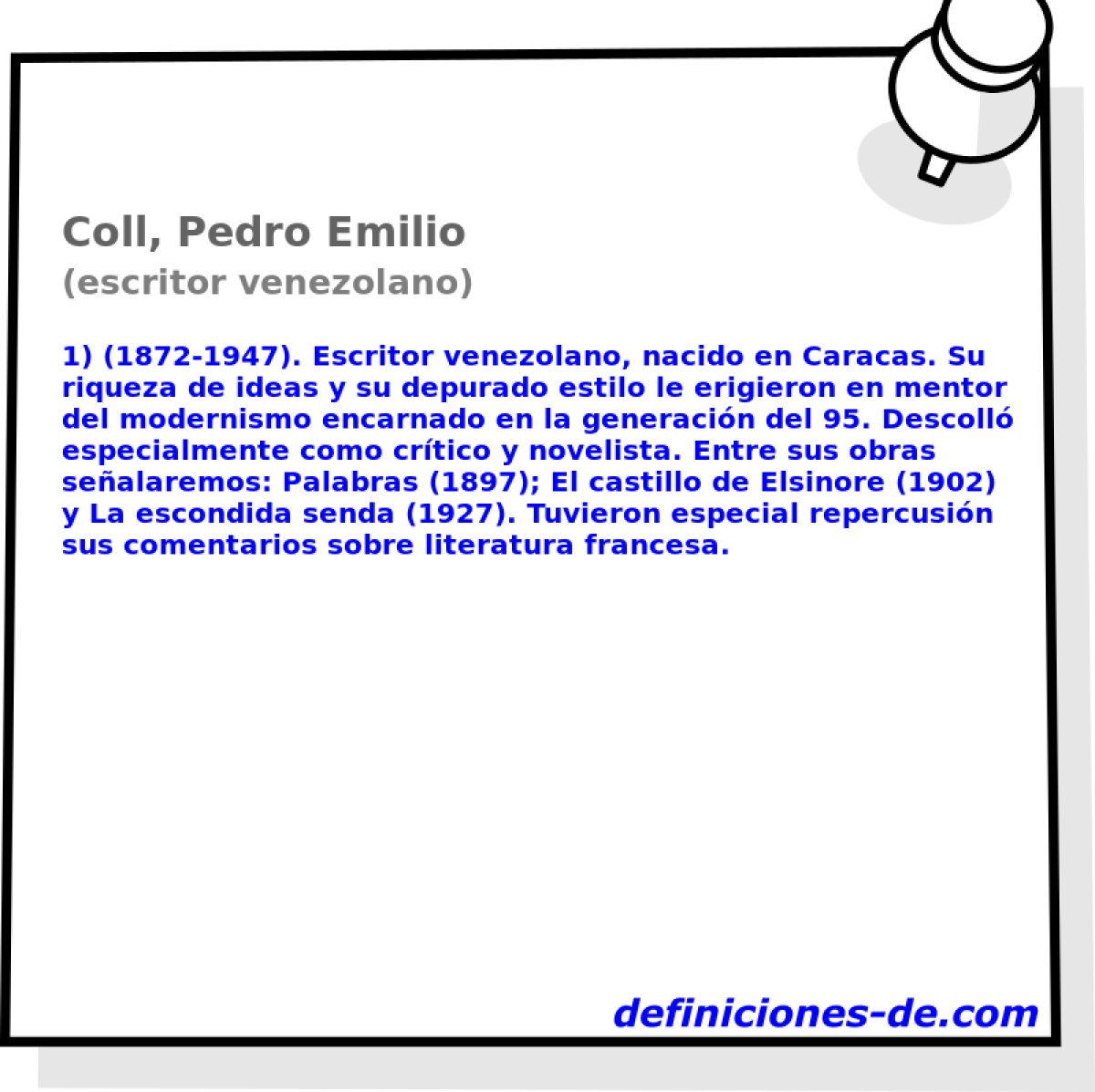 Coll, Pedro Emilio (escritor venezolano)