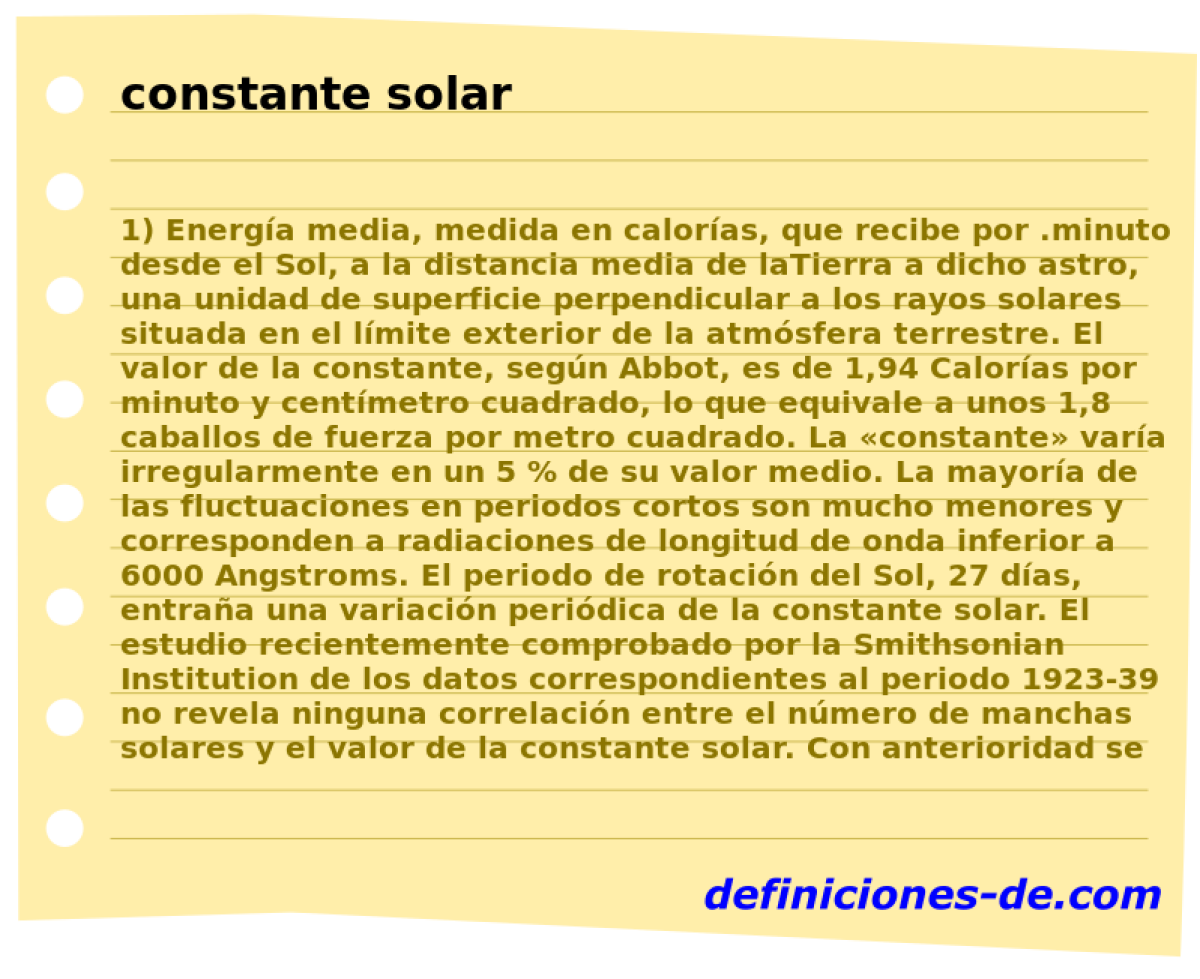 constante solar 