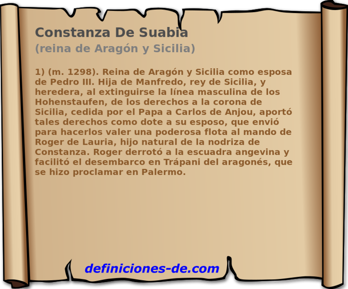 Constanza De Suabia (reina de Aragn y Sicilia)