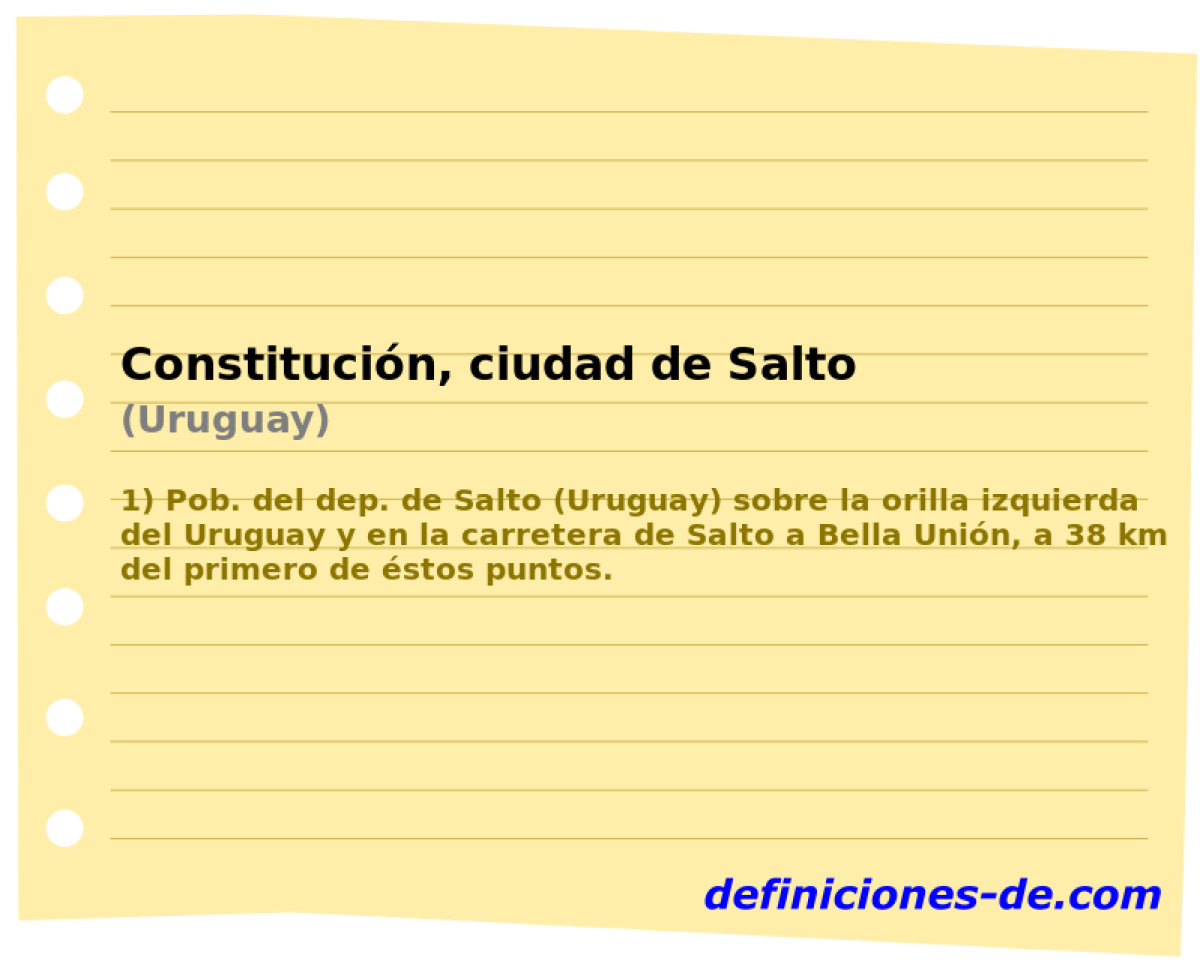 Constitucin, ciudad de Salto (Uruguay)