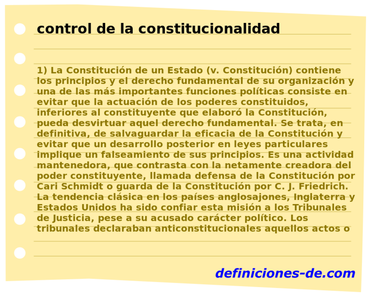 control de la constitucionalidad 