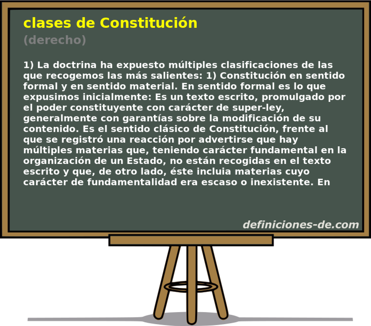 clases de Constitucin (derecho)