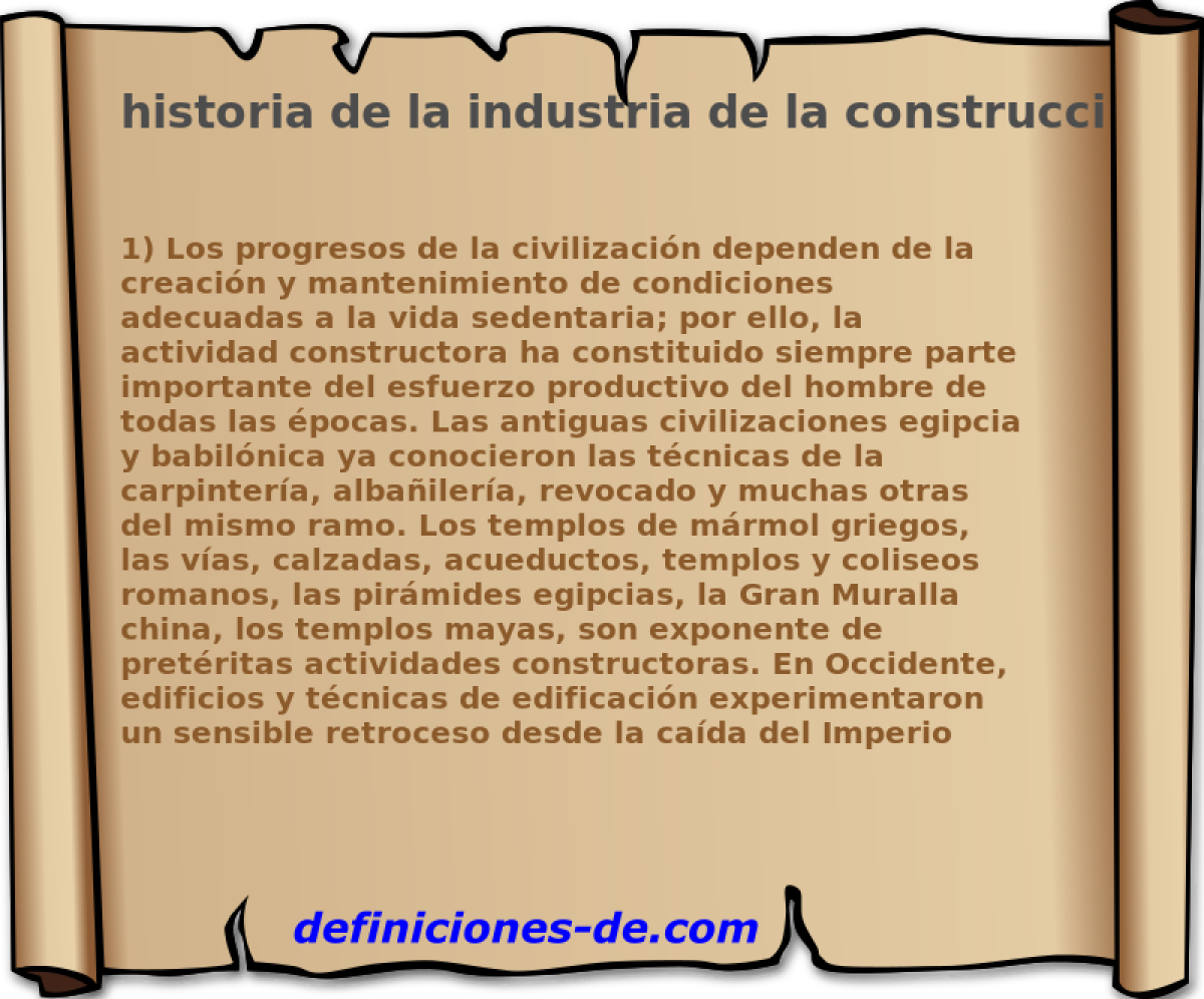 historia de la industria de la construccin 