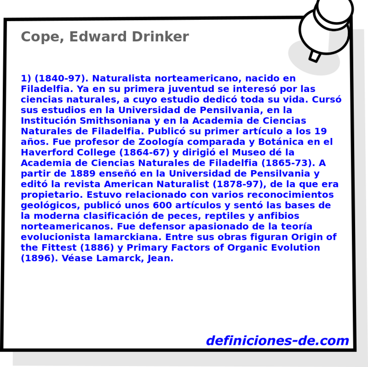 Cope, Edward Drinker 