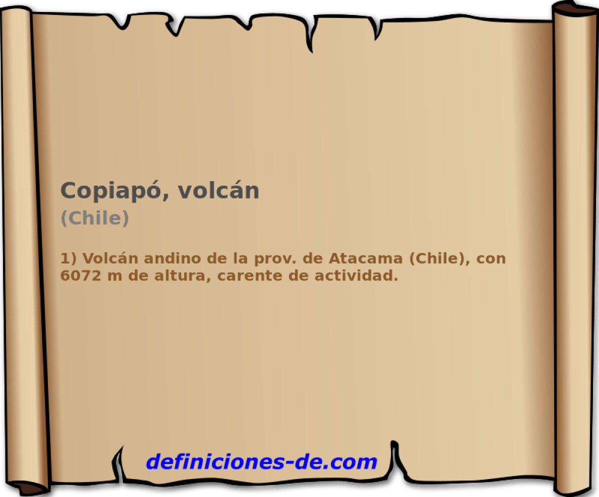 Copiap, volcn (Chile)