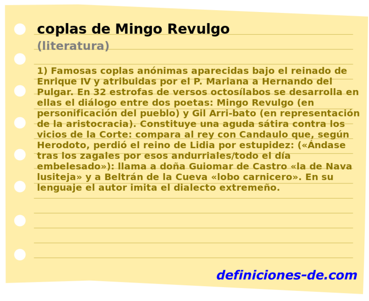 coplas de Mingo Revulgo (literatura)