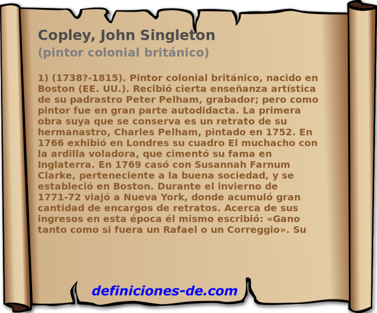 Copley, John Singleton (pintor colonial britnico)