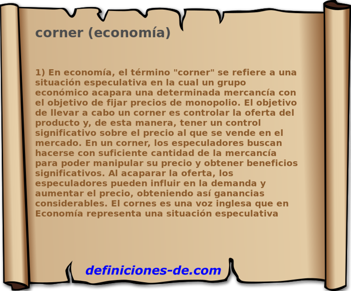 corner (economa) 