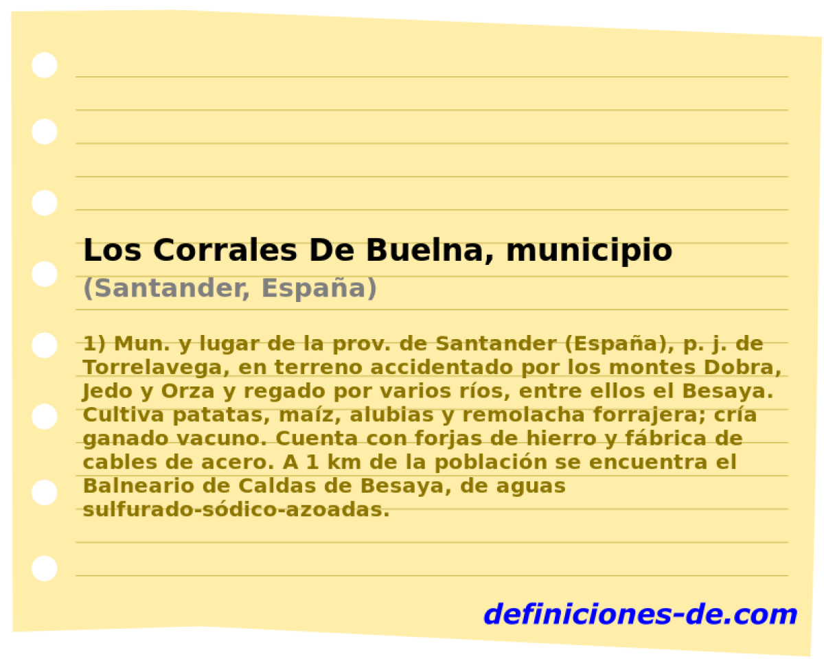 Los Corrales De Buelna, municipio (Santander, Espaa)