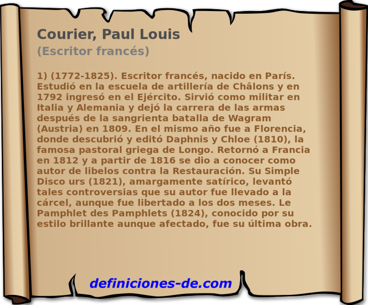 Courier, Paul Louis (Escritor francs)