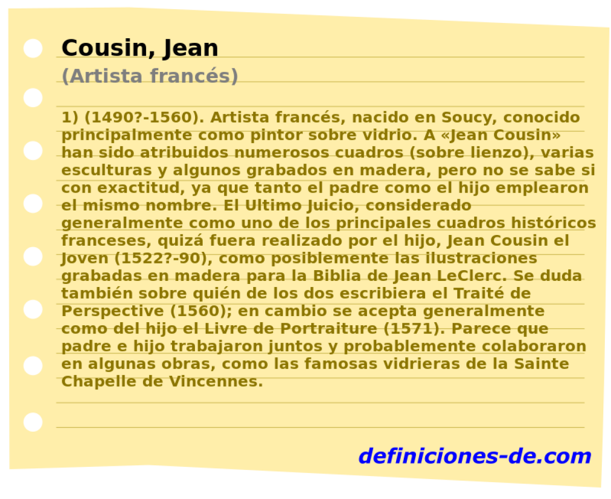 Cousin, Jean (Artista francs)