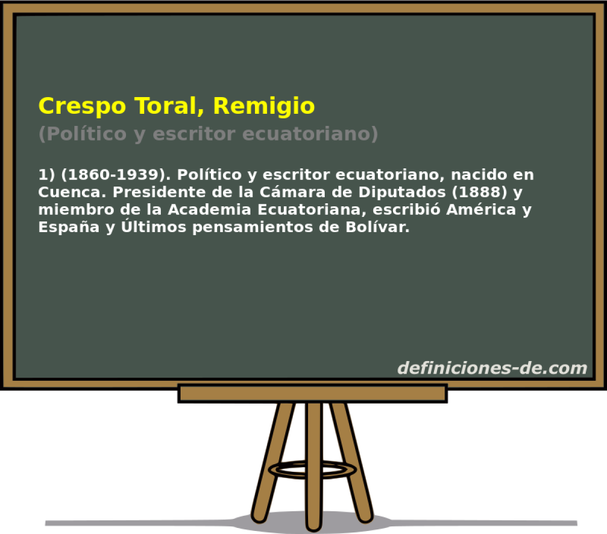Crespo Toral, Remigio (Poltico y escritor ecuatoriano)