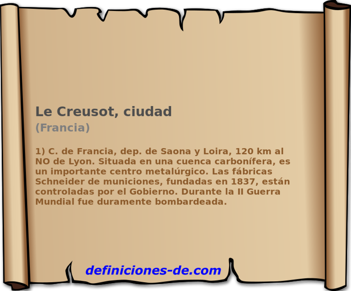 Le Creusot, ciudad (Francia)