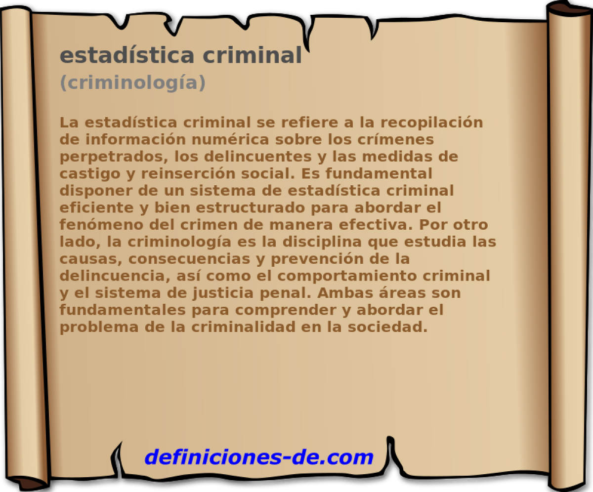 estadstica criminal (criminologa)