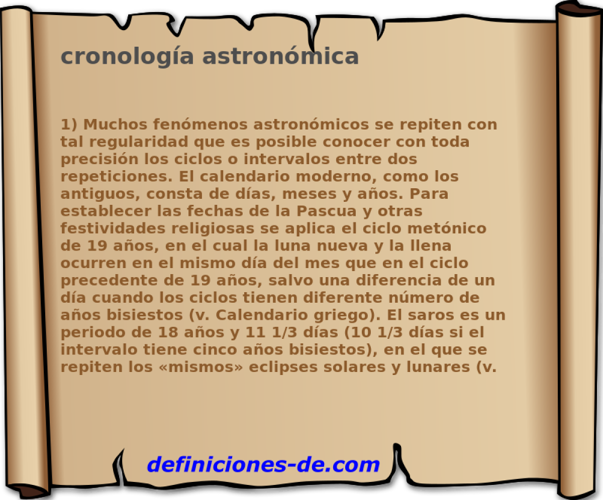 cronologa astronmica 