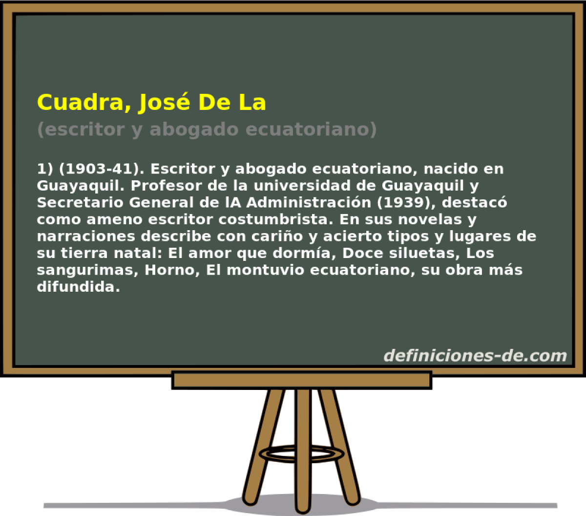 Cuadra, Jos De La (escritor y abogado ecuatoriano)
