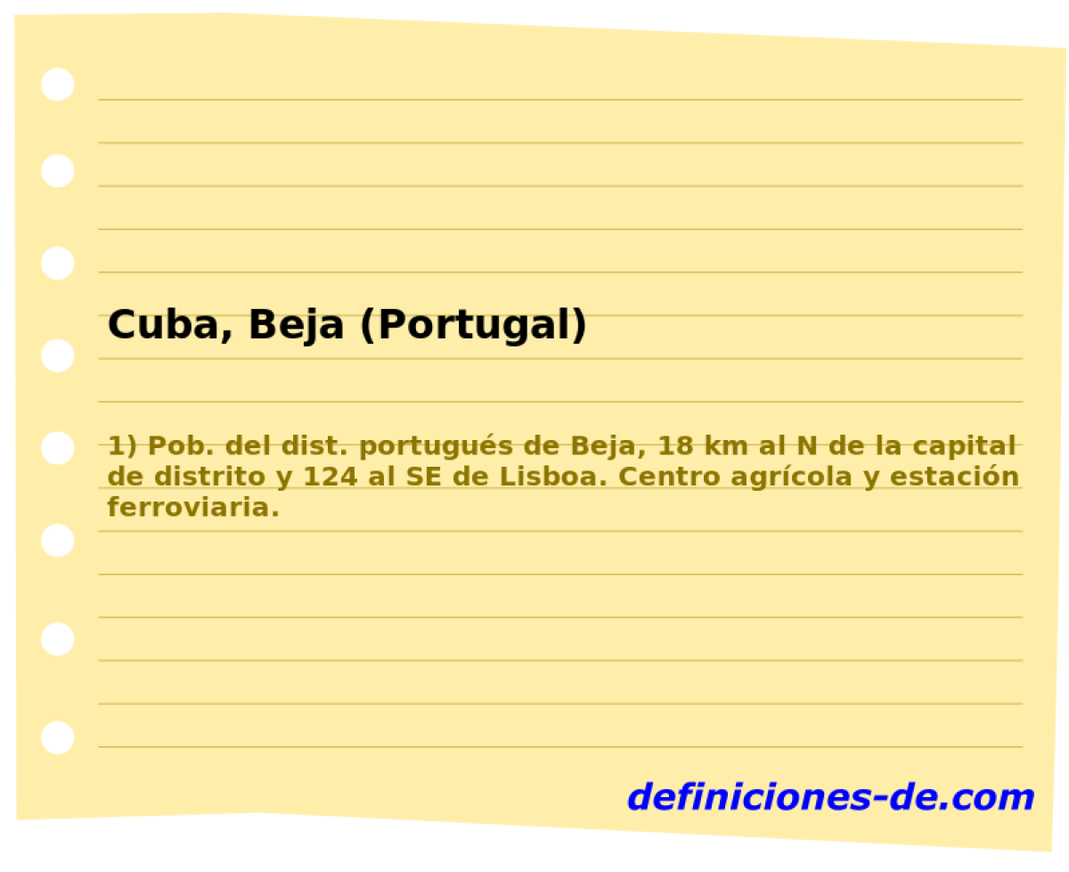 Cuba, Beja (Portugal) 