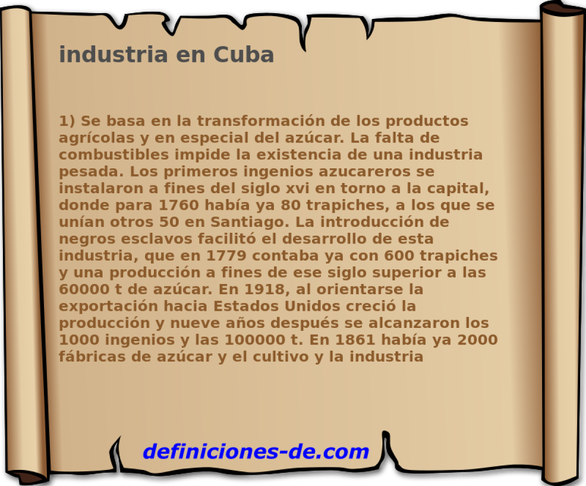 industria en Cuba 