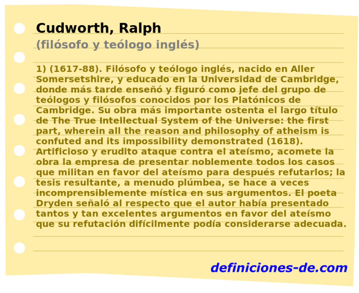 Cudworth, Ralph (filsofo y telogo ingls)