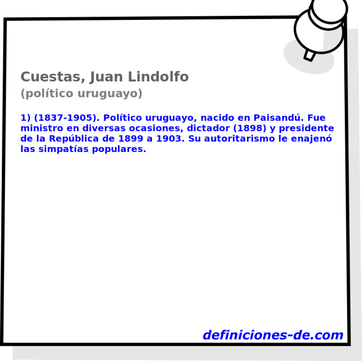 Cuestas, Juan Lindolfo (poltico uruguayo)