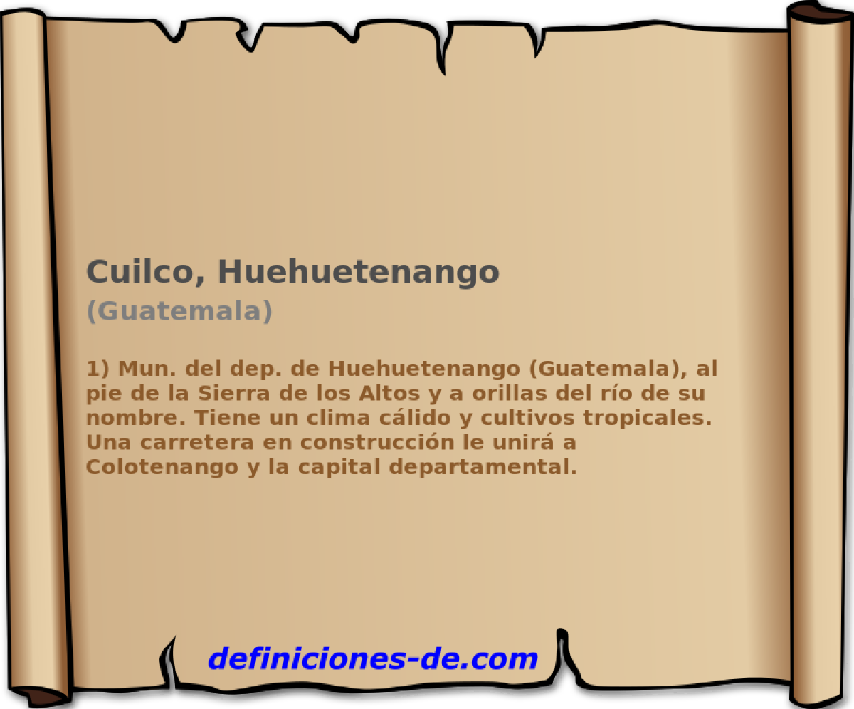 Cuilco, Huehuetenango (Guatemala)
