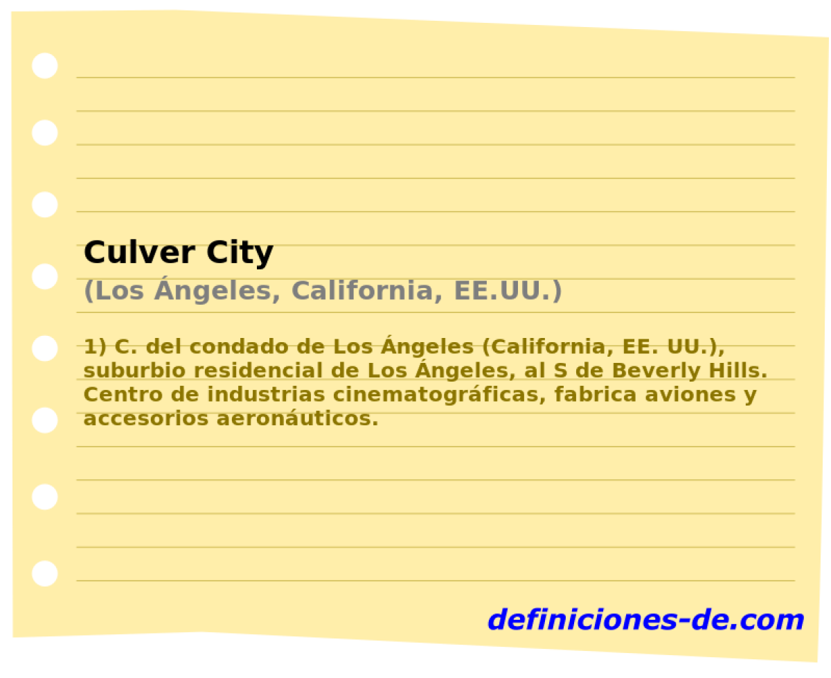 Culver City (Los ngeles, California, EE.UU.)