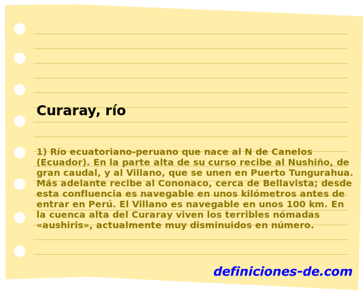 Curaray, ro 