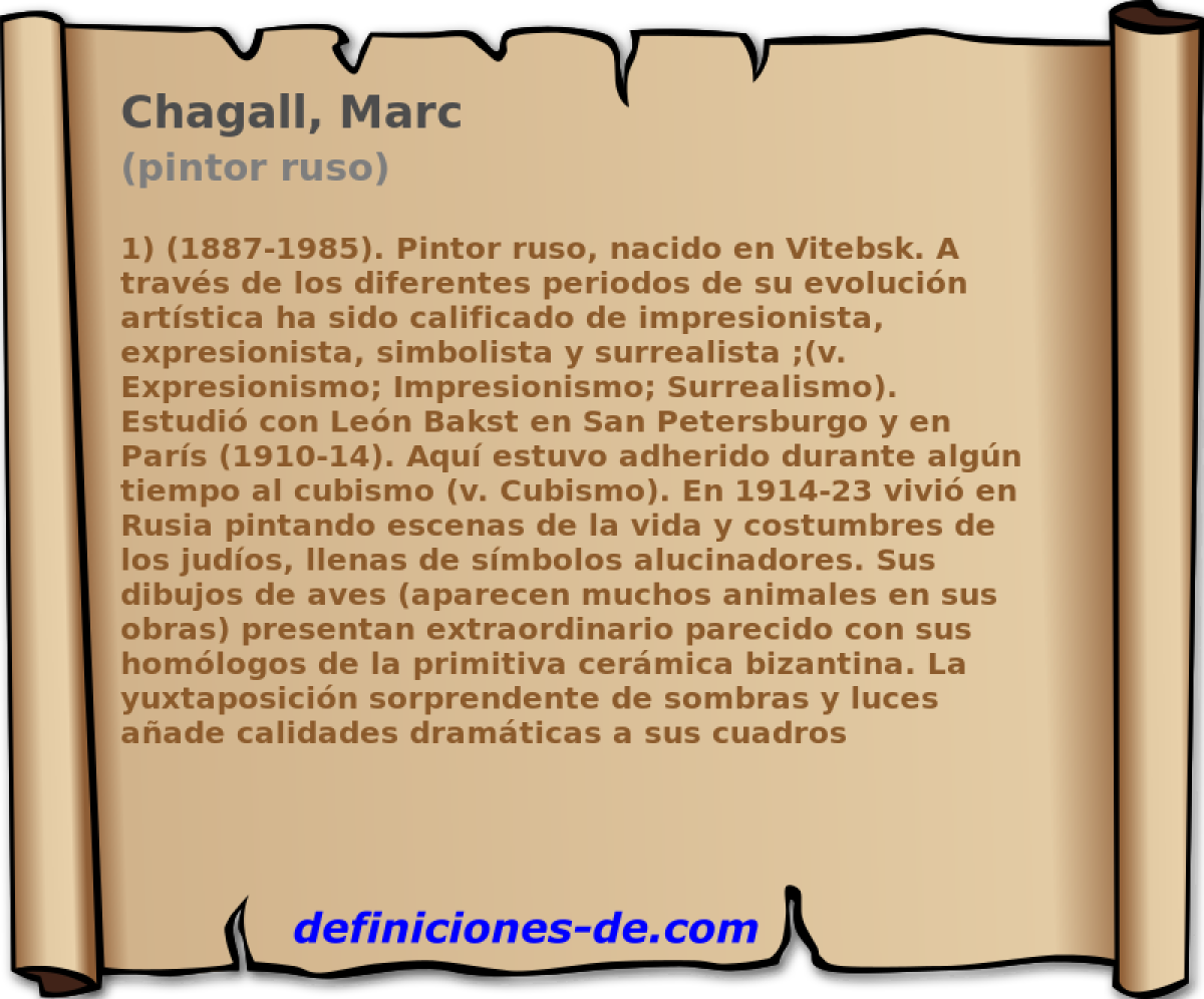 Chagall, Marc (pintor ruso)