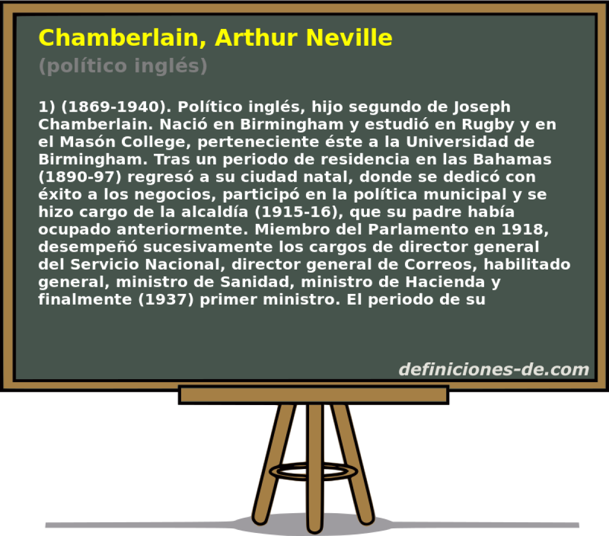 Chamberlain, Arthur Neville (poltico ingls)
