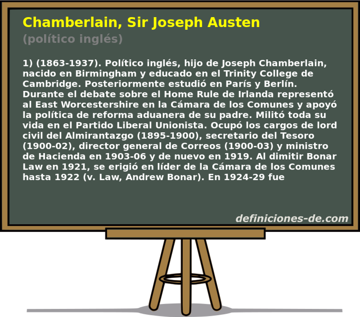 Chamberlain, Sir Joseph Austen (poltico ingls)