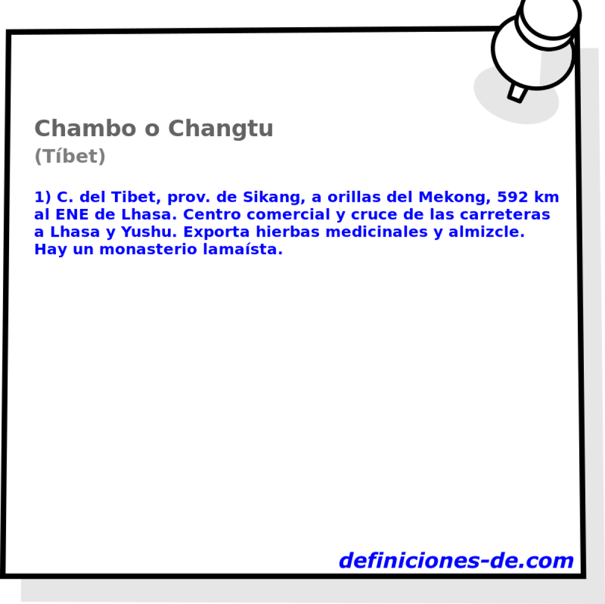 Chambo o Changtu (Tbet)