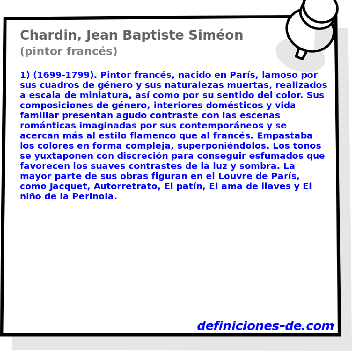 Chardin, Jean Baptiste Simon (pintor francs)
