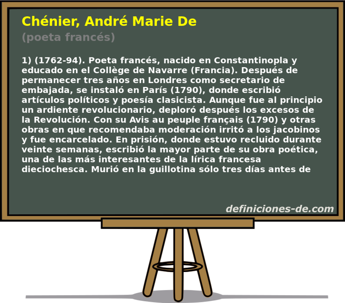 Chnier, Andr Marie De (poeta francs)