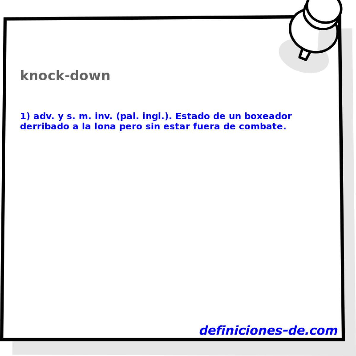 knock-down 