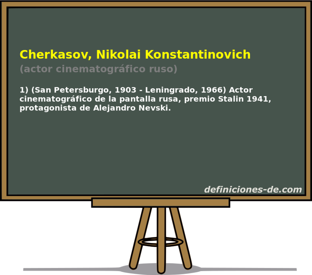 Cherkasov, Nikolai Konstantinovich (actor cinematogrfico ruso)