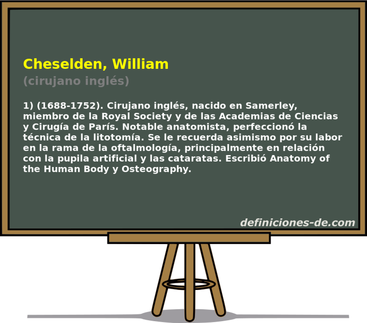 Cheselden, William (cirujano ingls)