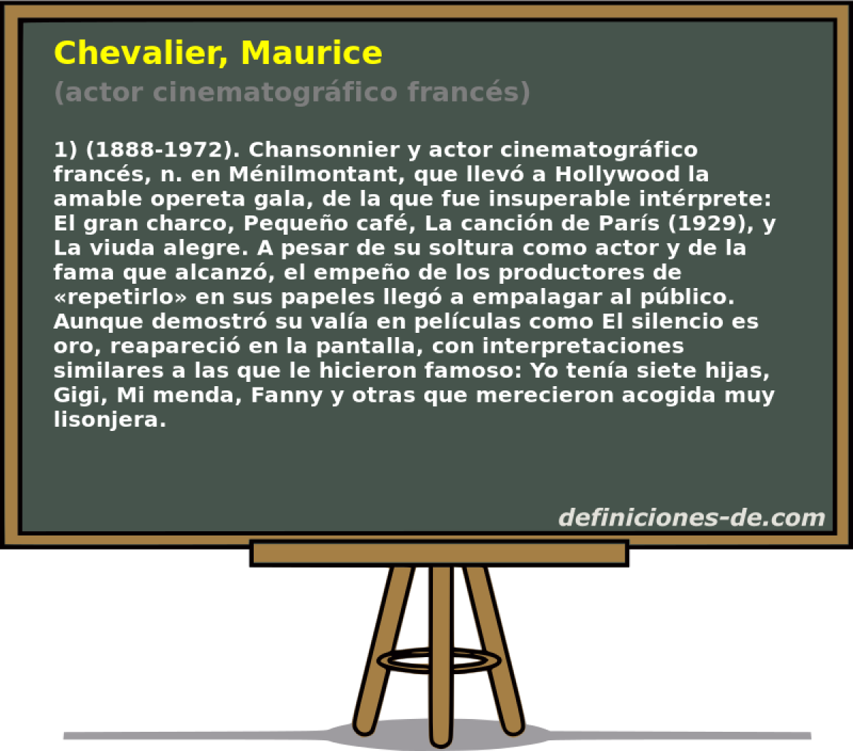 Chevalier, Maurice (actor cinematogrfico francs)