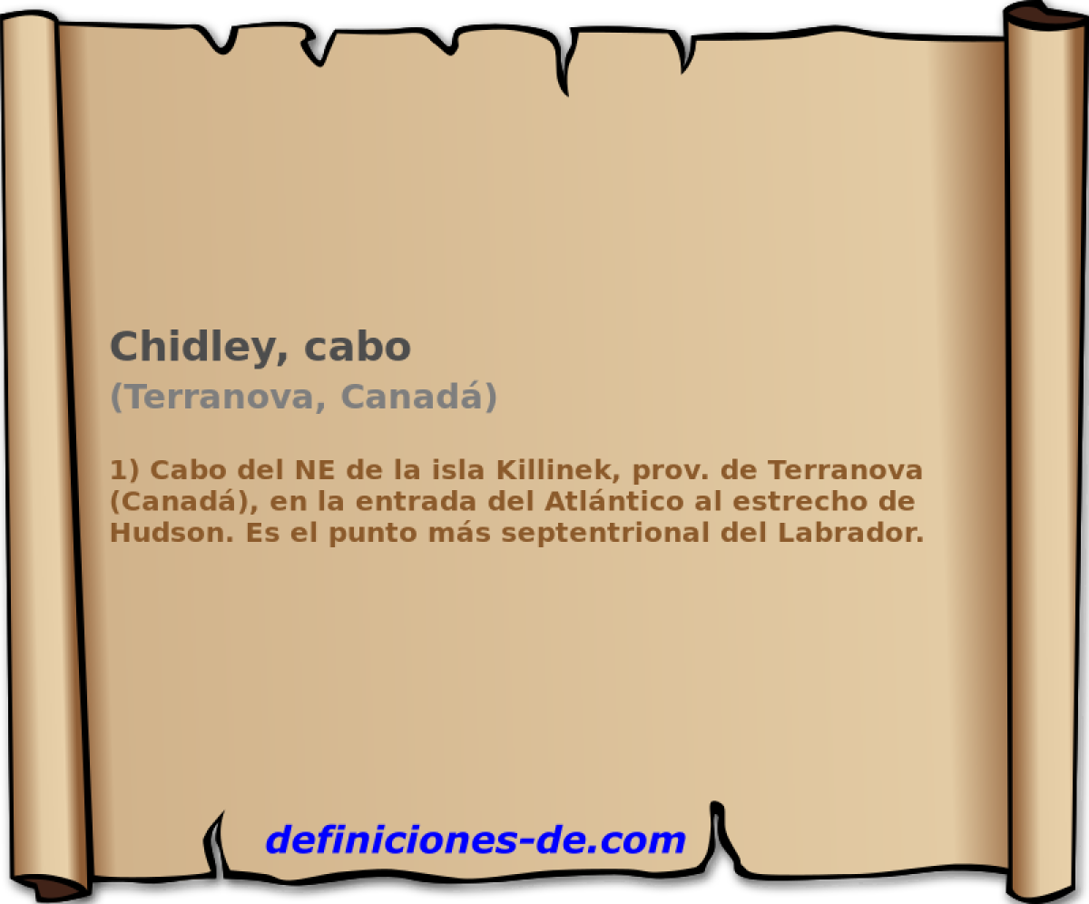 Chidley, cabo (Terranova, Canad)