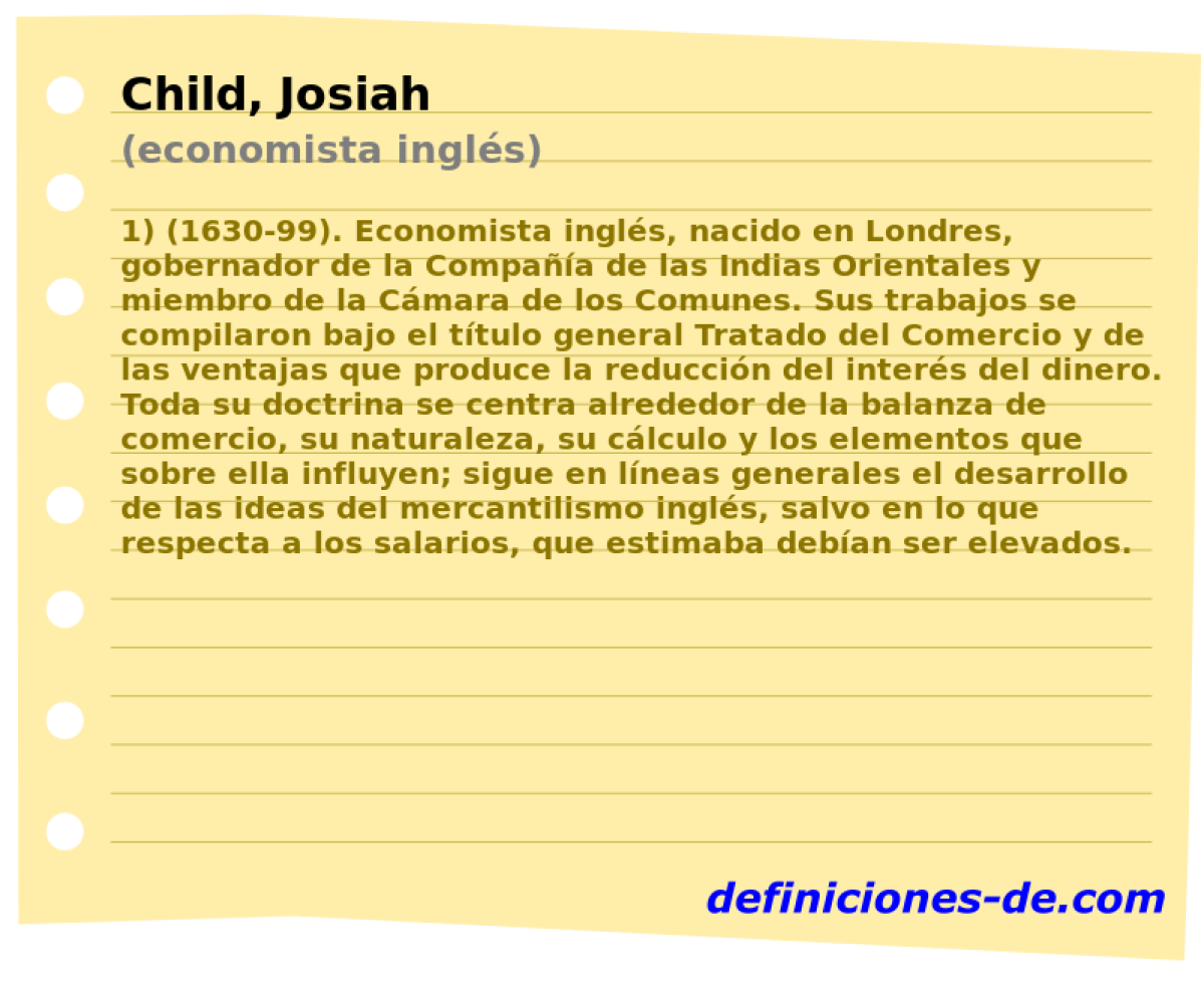 Child, Josiah (economista ingls)