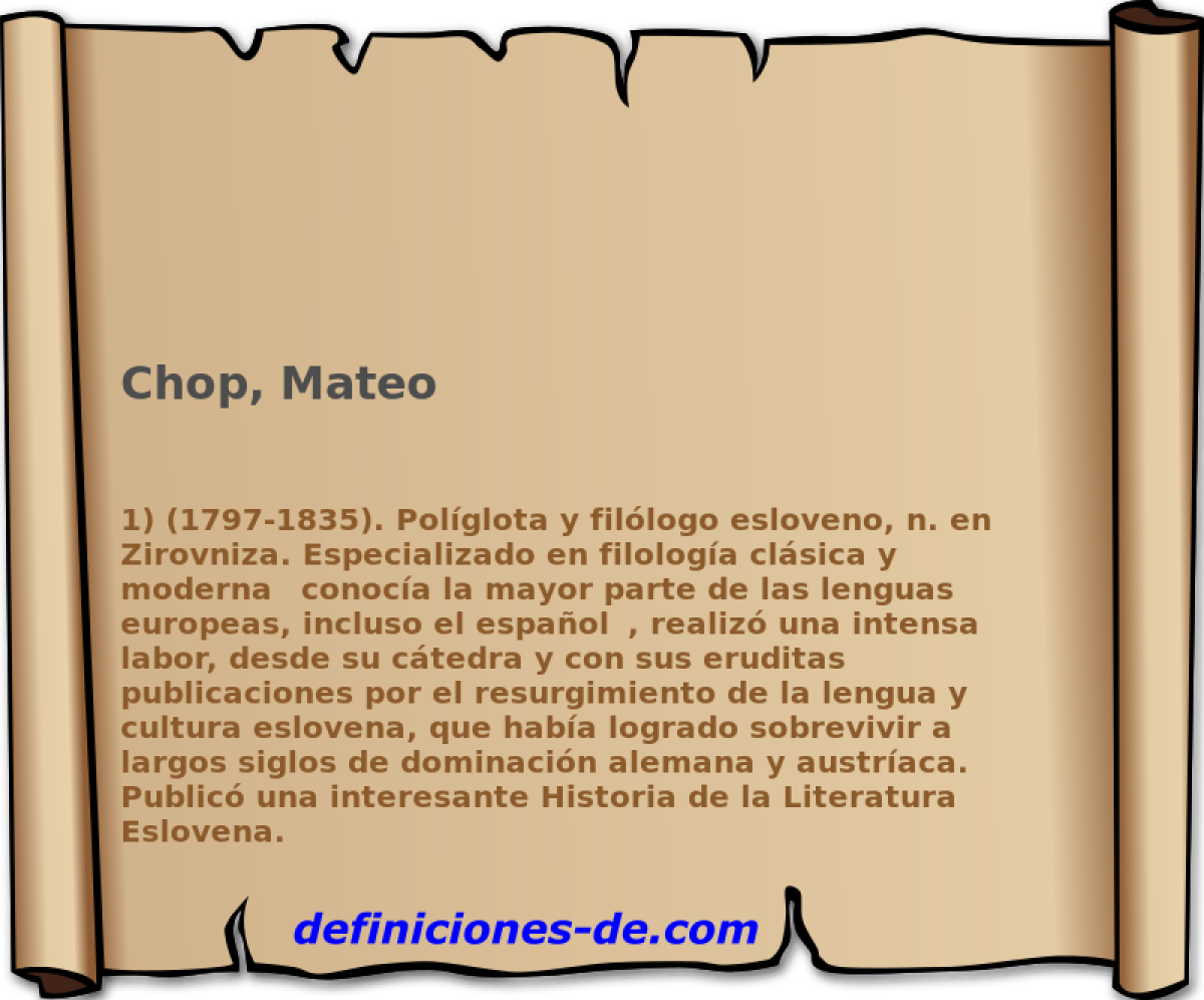 Chop, Mateo 