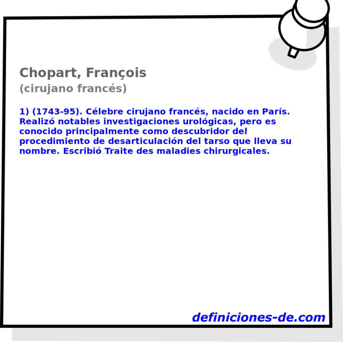 Chopart, Franois (cirujano francs)