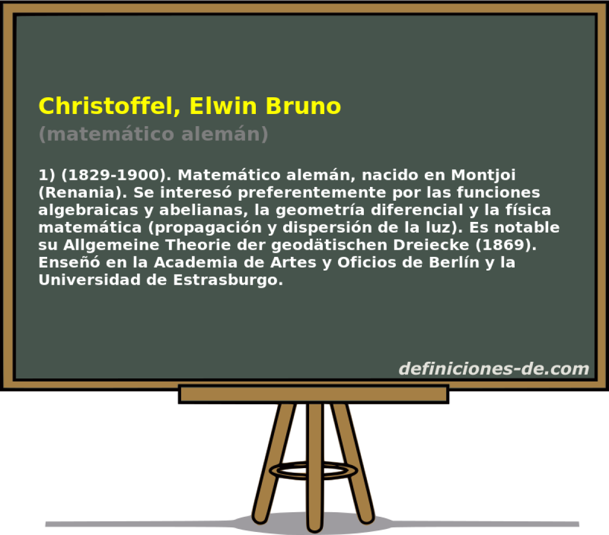 Christoffel, Elwin Bruno (matemtico alemn)